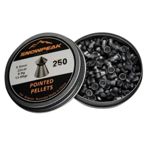 Artemis SnowPeak Pointed Lead Pellets 250 PCS / Tin 5.5mm